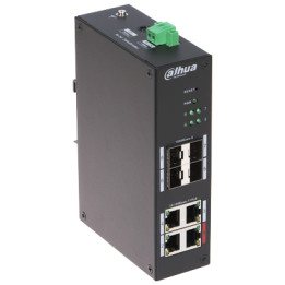 Dahua HS4408-4ET-96 8 portu rūdīts pārvaldāms slēdzis ar 4 PoE portiem