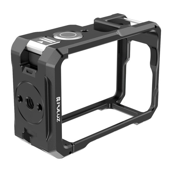 Puluz PU1074B Metal Protective Case with Cold Shoe Mount for DJI Osmo Action 6