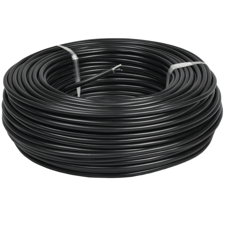 Mercor YKY 3 × 2,5 mm² 0,6/1 kV, 100 m – melns zemējuma kabelis