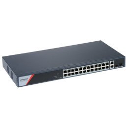 Hikvision DS-3E1528HP-SI-24P2T2F 24 portu PoE+ slēdzis