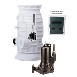 Jung Pumpen JP80020 MultiCut 20/2 M – viena sūkņa notekūdeņu pacelšanas stacija 640 l