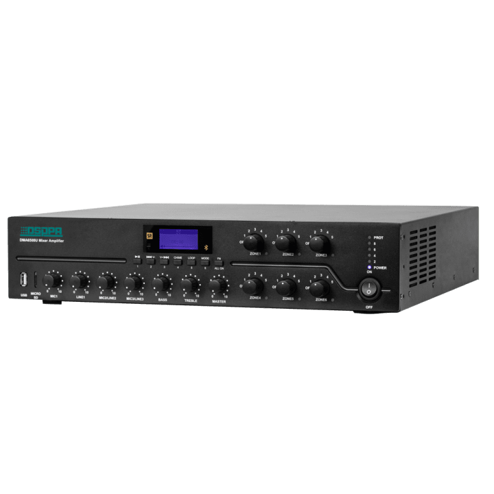 DSPPA DMA6500U Audio Pastiprinātājs – 650W Profesionāls PA Mikserpastiprinātājs Skaļruņu Sistēmām