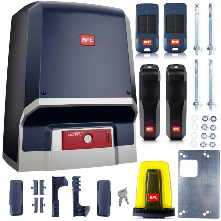 BFT Ares Ultra BT B1000 Sliding gate kit 24V magnetic limit switches 1000kg IP44 12m/min