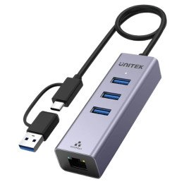 UNITEK Y-3088B USB 3.0 хаб Ethernet