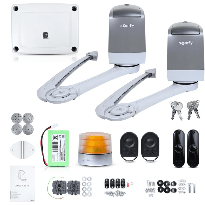 Somfy Axovia 3S IO Comfort komplekts 4m divvērtņu vārtiem