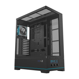 Darkflash DY451L PRO kompiuterio dėklas (juodas) + 1 ventiliatorius