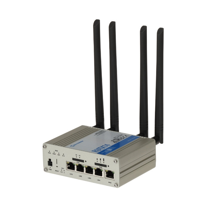 Teltonika TK-RUTX14 Gigabitu Wi-Fi AC maršrutētājs – Divjoslu 1000 Mbps, 4x LAN, 1x WAN