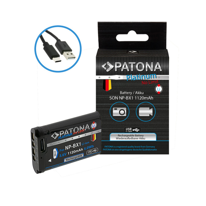 Battery Sony NP-BX1 1120mAh Li-Ion Platinum USB-C charging