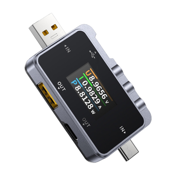 FNIRSI FNAC-28 USB Tester USB-C USB-A 2-in-1 OLED
