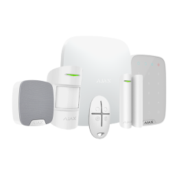 AJAX AJ-HUBKIT-W-KS Smart Home Gateway Hub, 230 V AC, valge