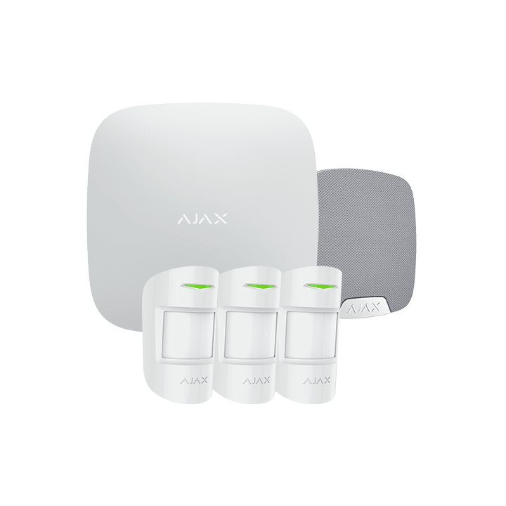 AJAX AJ-HUBKIT-PRO-S Smart Home Gateway Hub, 230V AC, valkoinen