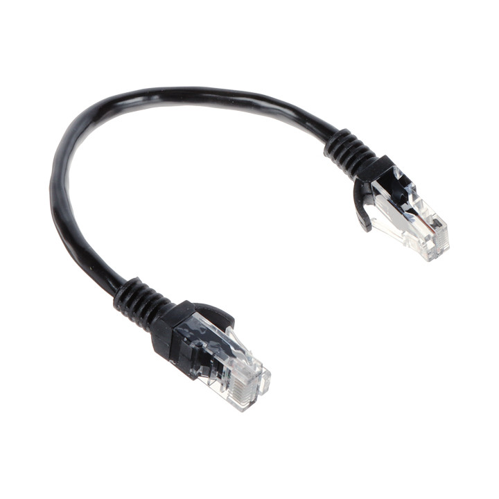 Patchcord RJ45/0.2-BLACK 0.2m Ethernet Cable