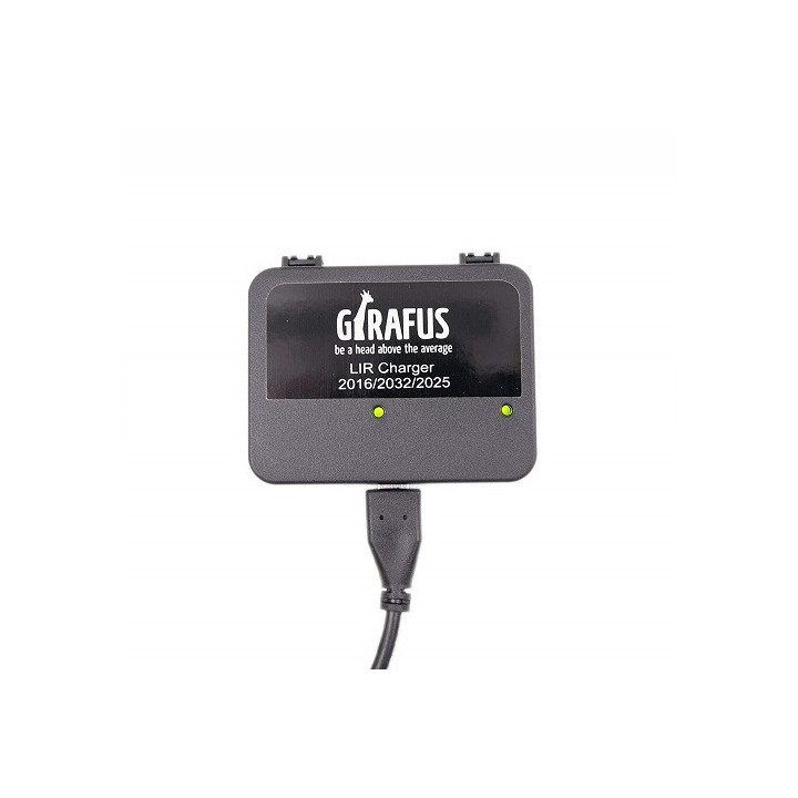 Girafus LIR2016 / 2025 / 2032 3,7 V painikekenno USB-laturi akun latauslaite