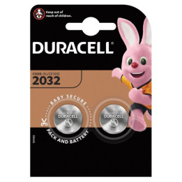 Duracell CR2032 DL2032 ECR2032 3 В 225 мАч Литиевая батарея 2 шт.