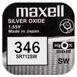 Maxell 346 / SR712SW 1,55 V 10 mAh 0% Hg hõbeoksiidi aku