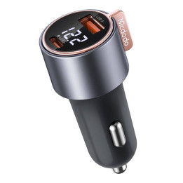 Mcodo CC-5670 75W digitaalinen näyttö PD 1*USB-A 1*USB-C autolaturi
