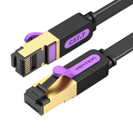 Vention Płaski UTP Cat.7 RJ45 Ethernet 3m czarny