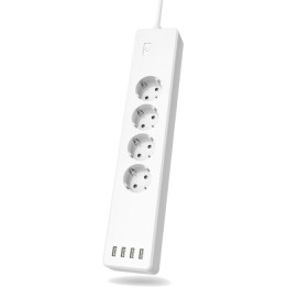 Hama WiFi Power Strip 4 lizdai + 4xUSB
