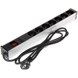 PD-7K/RACK 19" statīva PDU 7 kontaktligzdas
