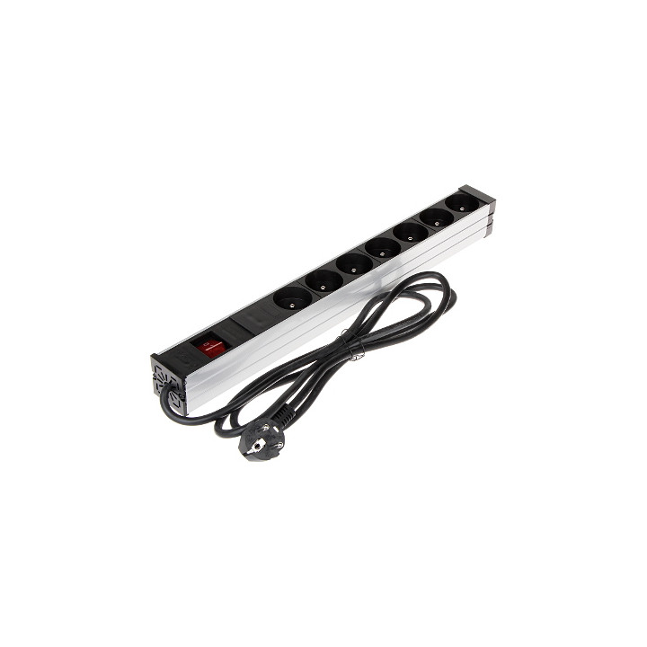 PD-7K/RACK 19" statīva PDU 7 kontaktligzdas