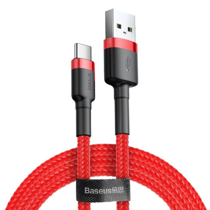 „Baseus Cafule“ kabelis USB-C 2A 2 m (raudonas)
