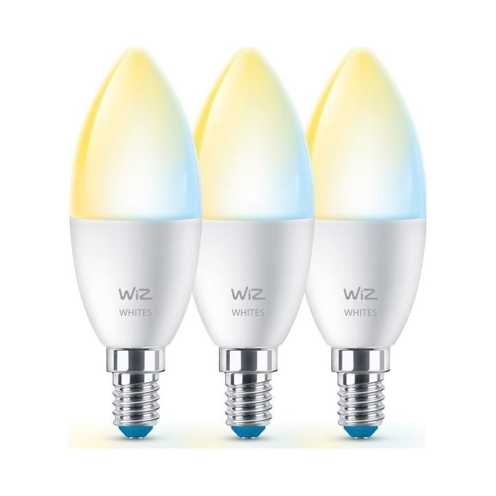 WiZ,Candle,4,9W,2700-6500,C37,E14,3 pcs lightsource