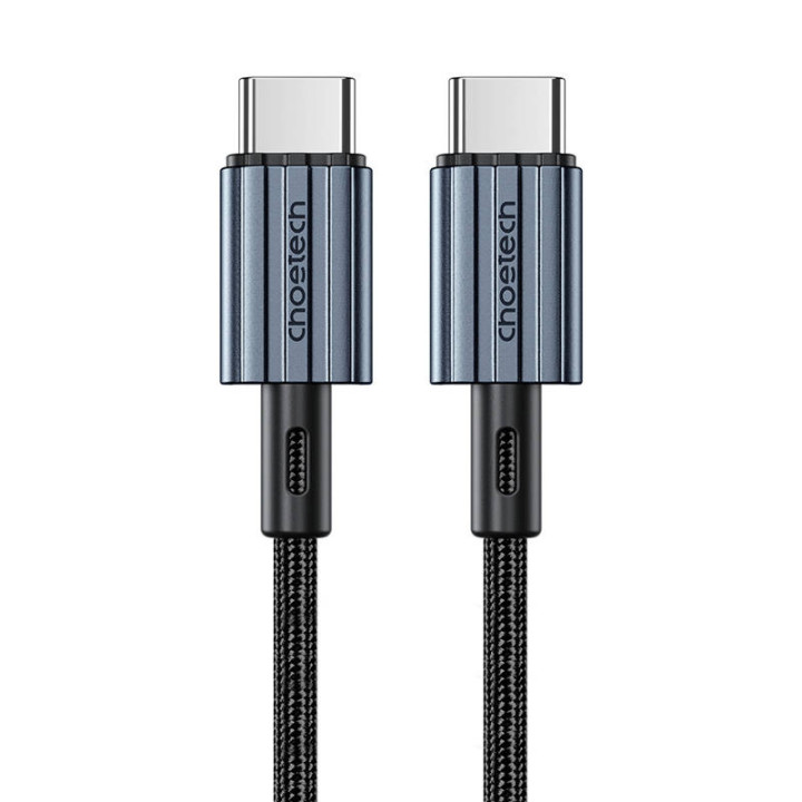 Кабель USB-C до USB-C Choetech XCC-1014, PD 60W 1,2м (черный)