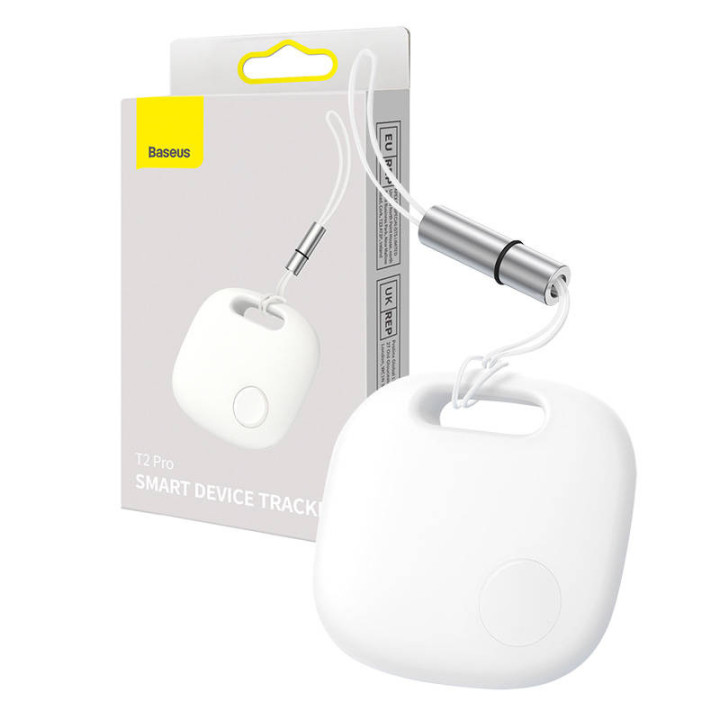 Baseus Intelligent T2 Pro, apsaugos nuo praradimo įrenginys (balta)