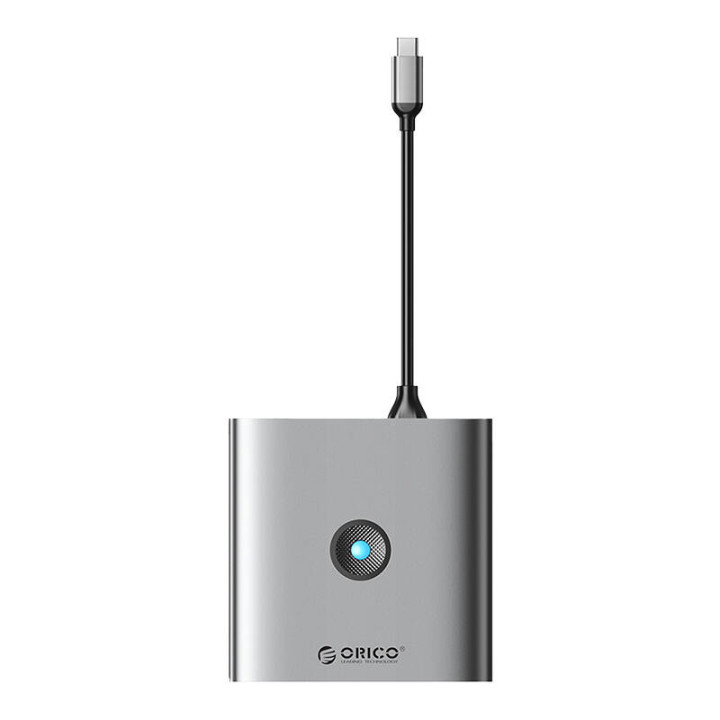 Adapter Hub 8w1 Orico, HDMI 4K + 3x USB-A 3.0, USB-C, 100 W PD + SD/TF