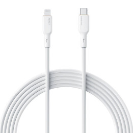 USB-C su žaibo kabeliu Aukey CB-SCL1, 27 W, 1 m (balta)