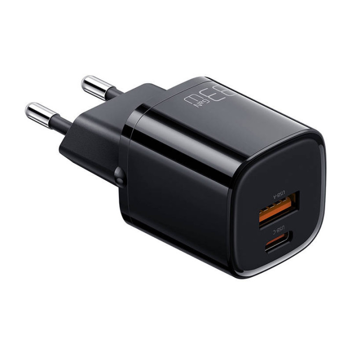 Įkroviklis Mcdodo Nano GaN CH-0151, USB + USB-C, 33 W (juodas)