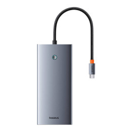 Baseus PortalJoy Series 13w1 USB-C |2x HDMI |DP |VGA |USB-A 3.1 |USB-C 3.1 |USB-A 2.0 |PD |RJ45 |SD/TF |AUX szary