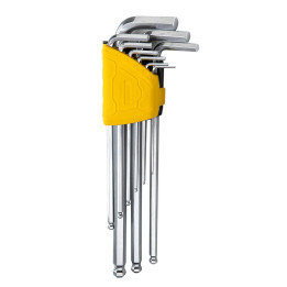 Sešstūra atslēgu komplekti 1,5–10 mm Deli Tools EDL3080 (sudrabs)