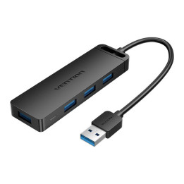 USB 3.0 4-porttinen hub Vention CHLBB 0,15 m, musta