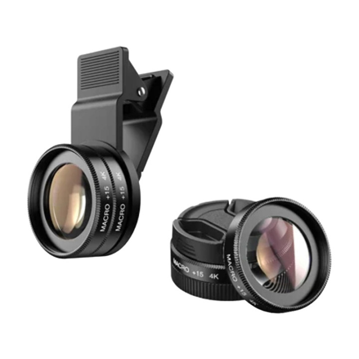 Apexel 4K 15X / 30X makro objektīvu komplekts APL-1530XM