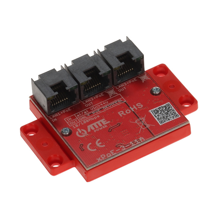 ATTE XPOE-3-11A PoE pagarinātājs 3 porti