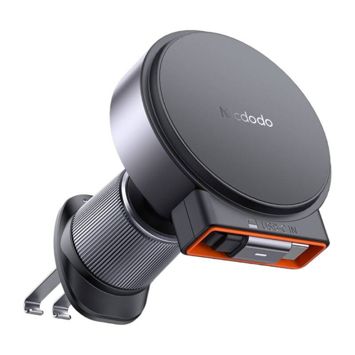 Langaton autolaturi sisäänvedettävällä USB-C-kaapelillaMcdodo CH-3000, 15W (musta)