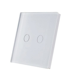 SmartWise TEREM2W Bluetooth (eWeLink-Remote) belaidis jutiklinis jungiklis, baltas, 2 mygtukai