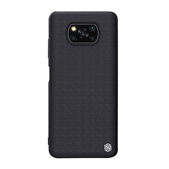 Dėklas Nillkin tekstūruotas, skirtas Xiaomi POCO X3 NFC / X3 Pro (juodas)