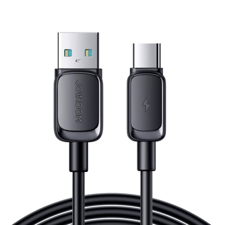 Kabelis S-AC027A14 USB į USB C / 3A/ 1,2 m (juodas)