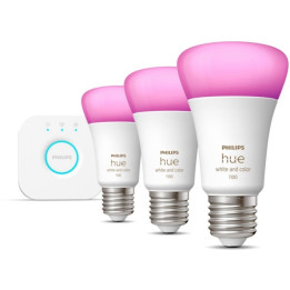 Мост Philips Hue + 3x E27 9 Вт RGBW