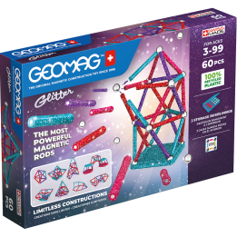 Glitter Kierrätetty 60-osainen GEOMAG GEO-536