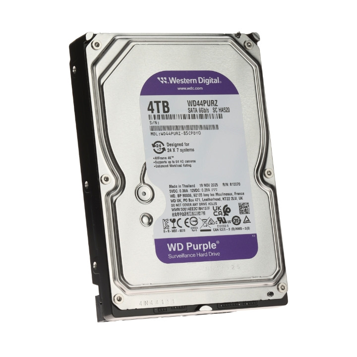 HDD DVR DVR HDD-WD44PURZ 4TB 24/7 RIETUMU DIGITAL