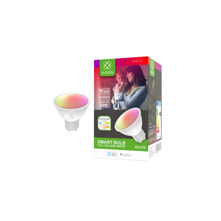 WOOX R9076 Älykäs älykäs WiFi LED RGB CCT 5W GU10_