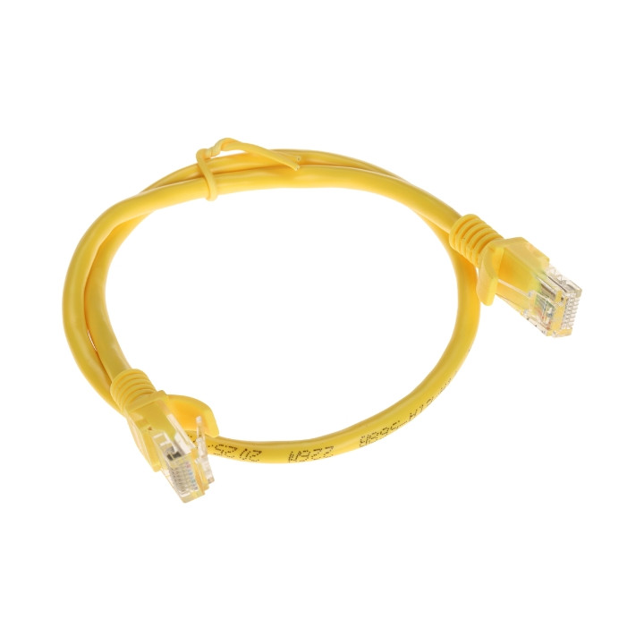RJ45/0.5-YELLOW Ethernet Patch Cable 0.5 m Yellow