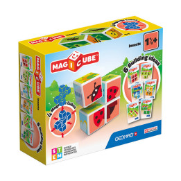 Magicube Printed Insects magnētiskie bloki + kartes 7 gab. GEOMAG GEO-121