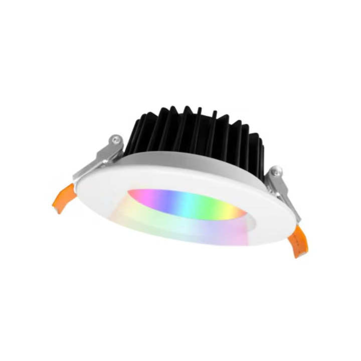 Gledopto GL-D-005P Zigbee Pro (Zigbee 3.0 + RF-vastaanotin) älykäs upotettu LED-alasvalo (1050 lumenia. IP20), valkoisella kehyk