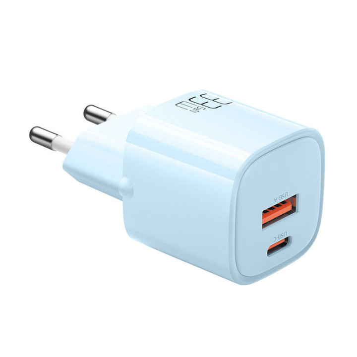 Laturi GaN 33W Mcdodo CH-0154 USB-C, USB-A (sininen)