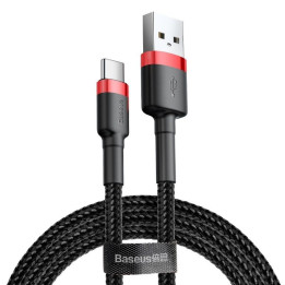 Baseus Cafule kabelis USB-C 2A 2m (sarkans+melns)