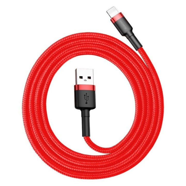 Baseus Cafule kabelis USB Lightning 2A 3m (sarkans)